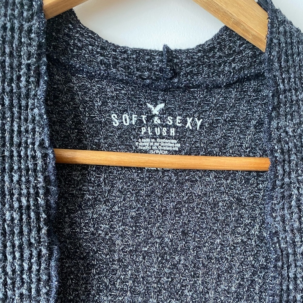 American Eagle Outfitters soft and sexy plush open front cardigan sweater - Picture 4 of 7